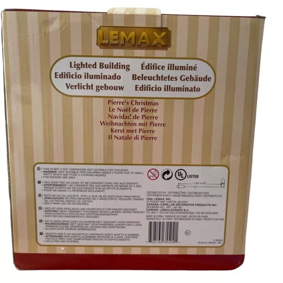 Lemax Christmas Village Pierre's Christmas Building IOB EUC 2013 Retired - Picture 2 of 9